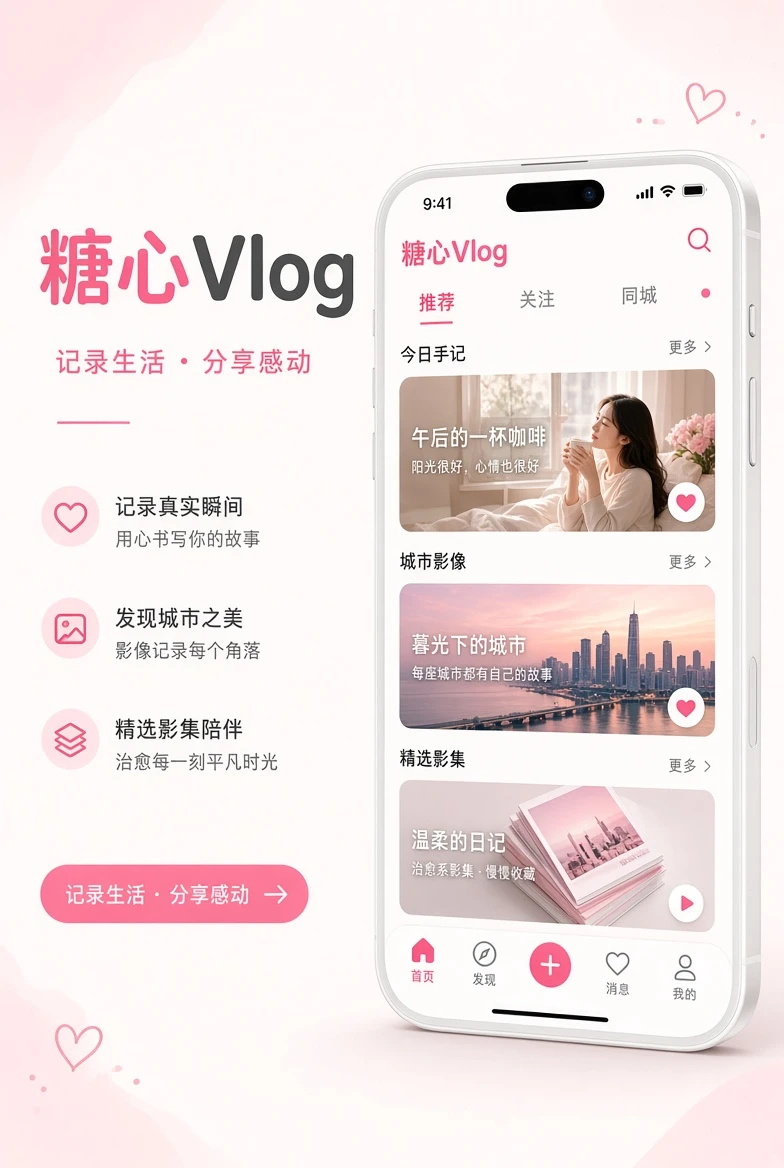 糖心Vlog APP移动浏览示意